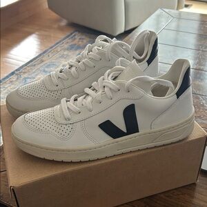 Veja V-10 Leather Extra White Black Sneaker Soze 9